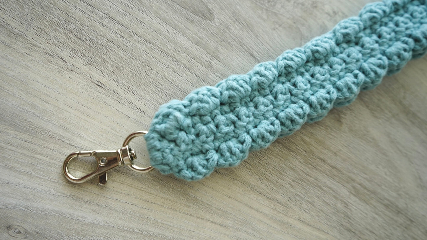 Teal Wrist Lanyard