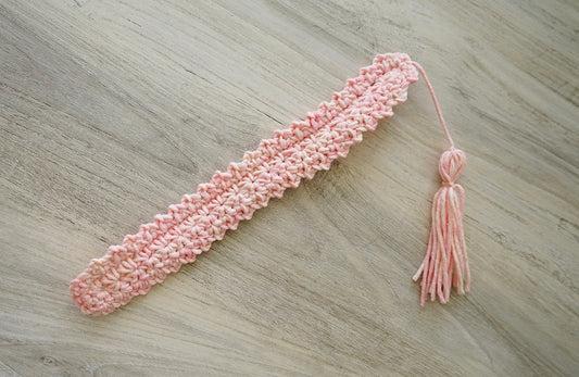 Whimsy Crochet Bookmark/Pink
