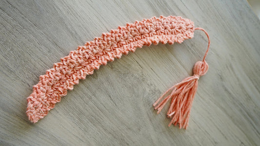 Whimsy Crochet Bookmark/Coral
